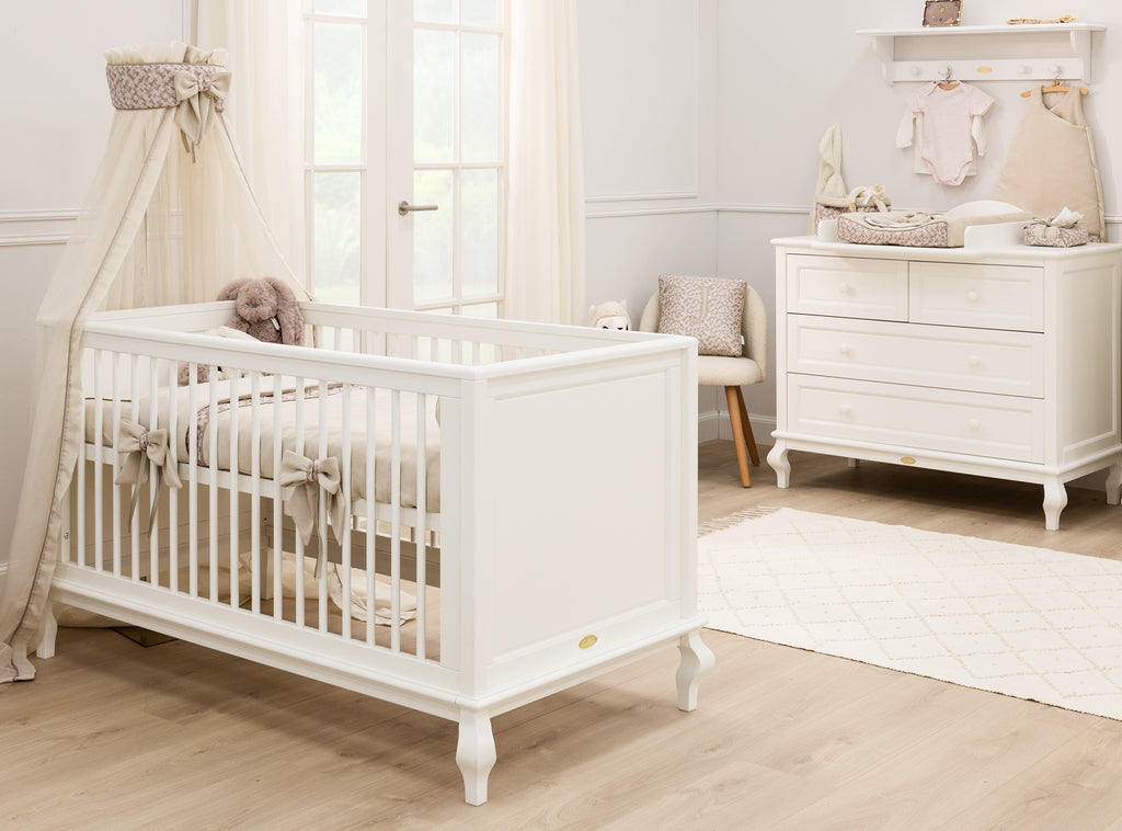 hemel 'Juliette' – Linnen Soft Sand met Magnolia Boven kroon