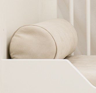 Luxe Rolkussen  Ø 20 x 60 cm in Suède Sand